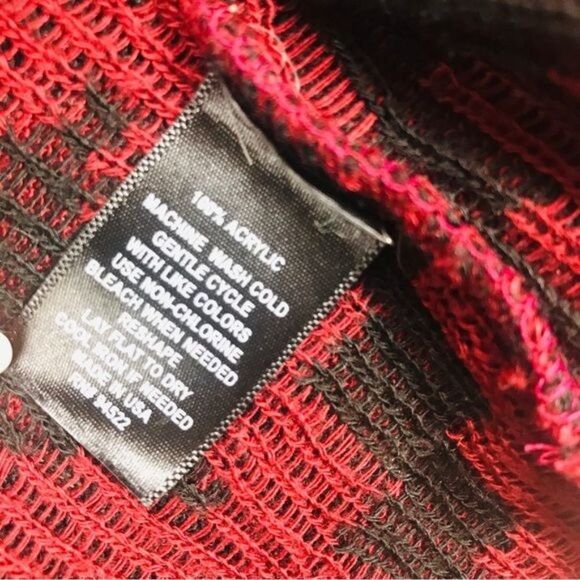 SAY WHAT Boho Knit Open Front Hooded CardiganSize X-Small - Picture 9 of 10